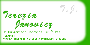 terezia janovicz business card